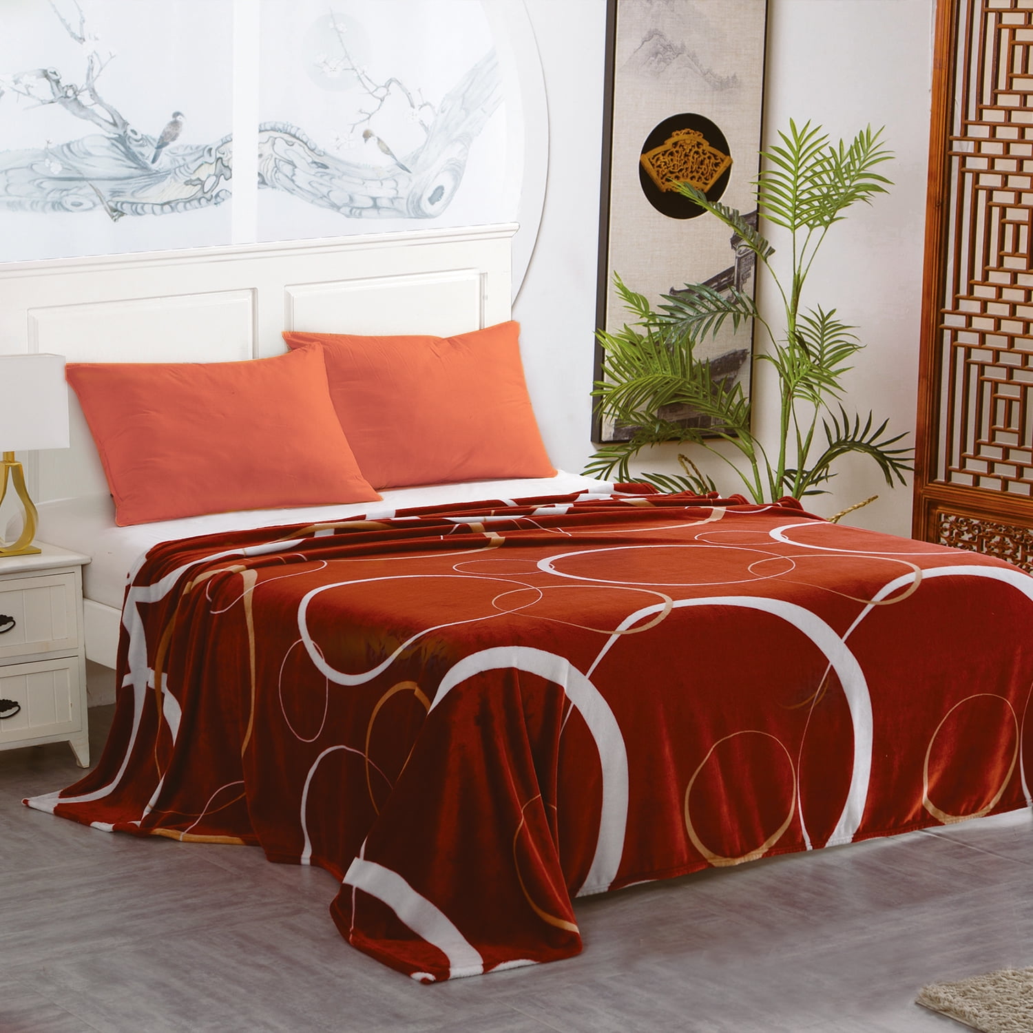 Lightweight Plush Fleece Super Soft Warm Cozy Throw Sofa Bed Couch