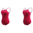 thumbnail image 1 of Qarigey Traje de baile Leotardo de ballet Traje de baile Mano de obra Forma de cuerpo elástico Accesorios profesionales para dama Vino rojo XL Vino rojo SG 2Conjunto, 1 of 6