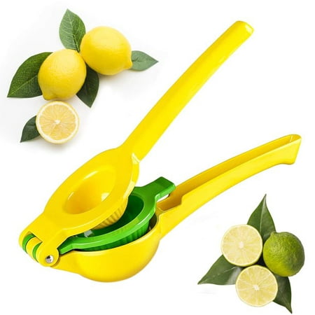 

Lemon Squeezer - Easy To Squeeze 2-in-1 Lemon Juicer & Lime Squeezer - Manual Citrus Squeezer To Get Every Last Drop Of Juice Double Layers Yellow by PAKASEPT