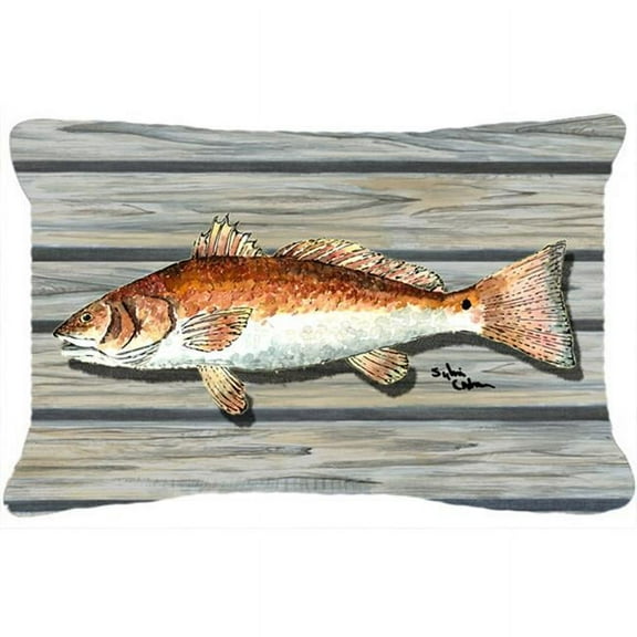 Red Fish Indoor & Outdoor Fabric Decorative Pillow