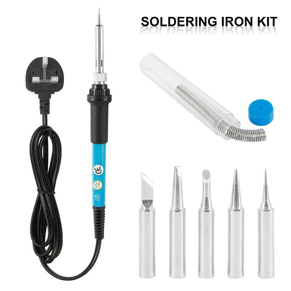 220V 60W Soldering Iron Kit Electronics Welding Iron Tool Adjustable Temperature