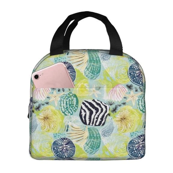 Vsdgher Shell Clam Lunch Bag, Lunch Box for Women Adult Men, Lunch Tote Insulated Cooler Lunch Container for Work/Office/Picnic/Travel