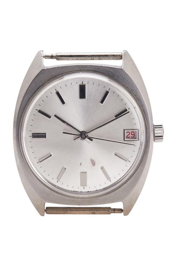 Pre-Owned Citizen Homer Date Watch 4-182464TA, Manual Winding, Silver Dial, Stainless... (Fair)