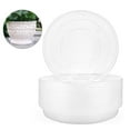 thumbnail image 1 of Plastic Flower Pot Drip Trays, 10 Pcs Clear Plastic Plant Saucers With Most Planters Durable Leak Proof Ribbed Bottom For Healthy Plant Aeration, 1 of 7