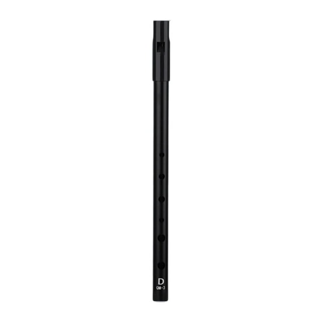 Flauta silbadora irlandesa, instrumento de fácil limpieza, regalo de cumpleaños, silbato portátil de 6 agujeros para adultos, principiantes y niños. Llave D negra