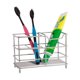 thumbnail image 4 of Soporte para cepillo de dientes para baño, 5 ranuras, organizador de accesorios de baño de acero inoxidable plateado, inoxidable, 4 of 4