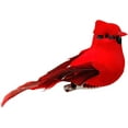 thumbnail image 4 of Berfutall-Cardinal Clip On Christmas Tree Ornament Decorations - Red Feathers Set of 12 Pieces Each is 2.8" Lon(A), 4 of 14