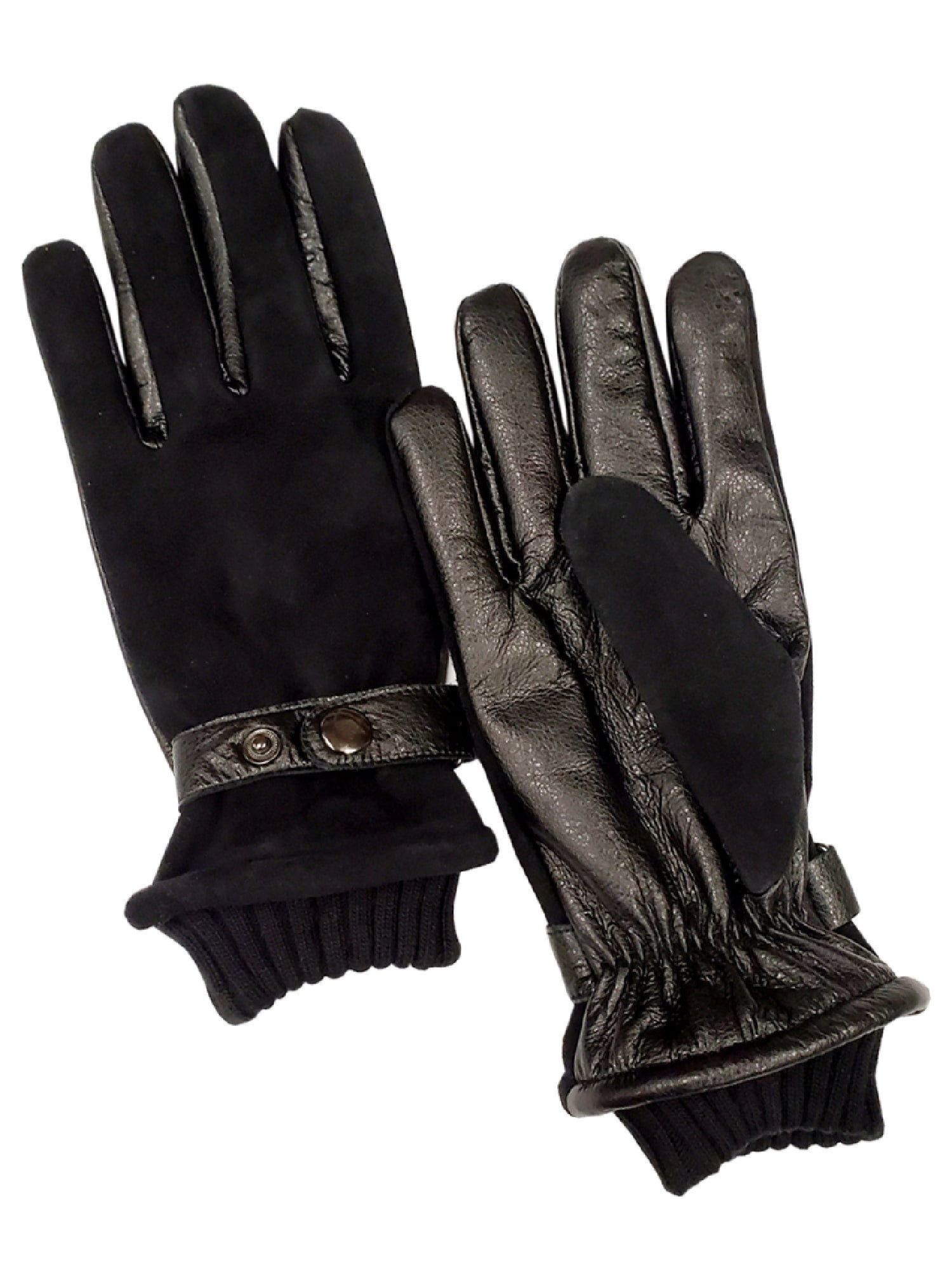 Mens Luxury 100% Suede Leather Winter Warm & Cosy Lined Gloves High Quality 