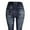 Navy, variant on Yoga Pants for Women High Waisted Fitness Running Yoga Pants Tummy Control Yoga Pants Shape Stretch Faux Denim Leggings