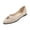 Beige, variant on Flat Comfort Shoes, Wide Width Shoes for Women, Women’S Vegan Leather Ballet Flats Soft Slip-On Round Toe Shoes With Metal Detail Minimalist Comfort Flat Shoes, White 6.5