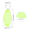 thumbnail image 2 of Uxcell Vintage Motel Keychain Blank Hotel Keychain Rhombus Retro Key Tags Clear Green, 2 of 7