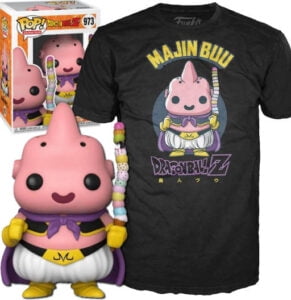 Funko Pop and Tee: Dragon Ball Z Majin Buu with Ice Cream Only at GameStop | GameStop