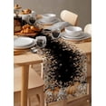 thumbnail image 3 of Table Runners 36 Inches Long Dress Scarves, Orange Pumpkins Fall Farmhouse Kitchen/Dining Table Runner, Short Coffee Tablerunners, Thanksgiving Botanical Leaves Floral 13x36 Inch, 3 of 7