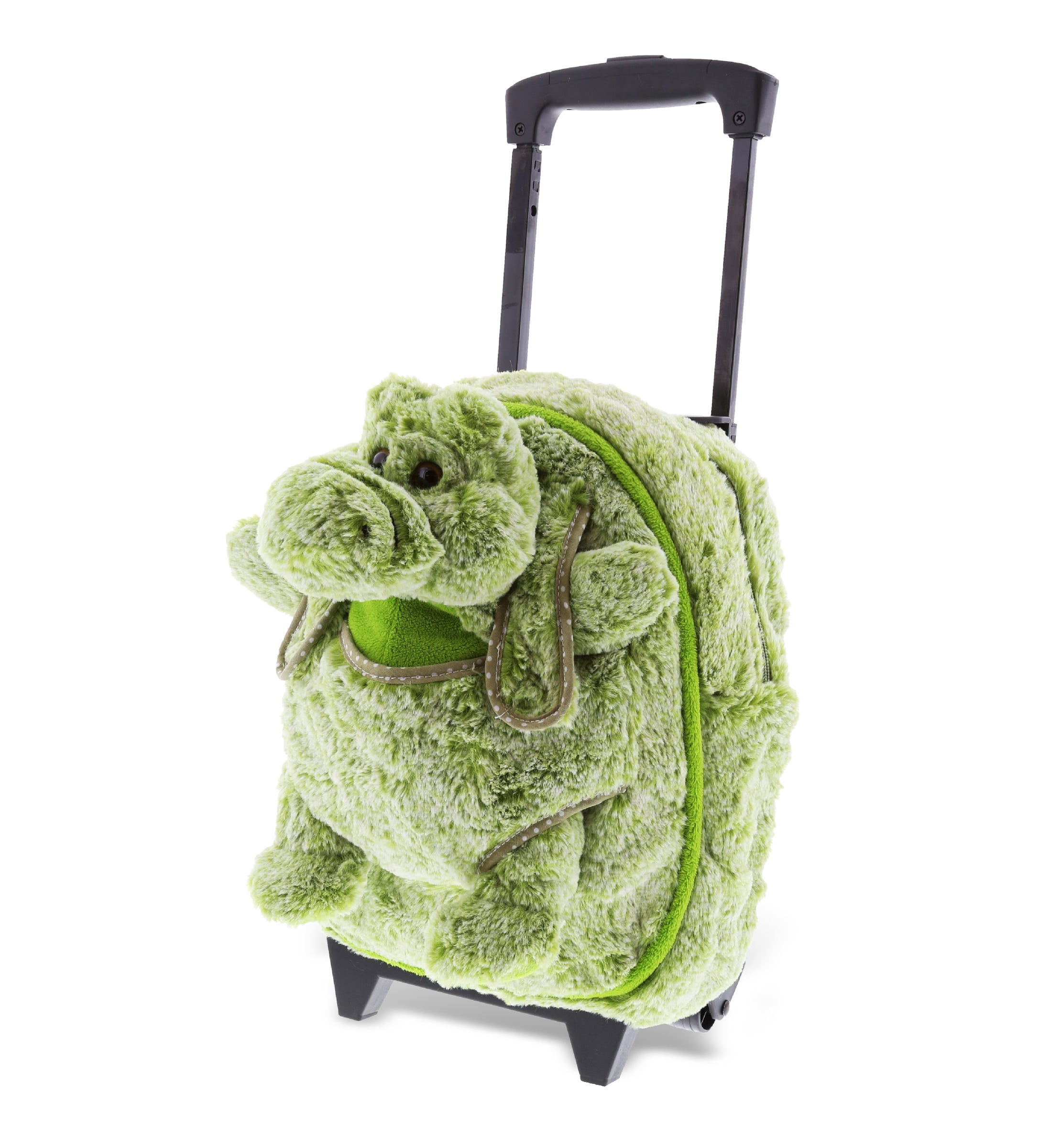 Puzzled Stylish Plush Backpack, Alligator