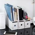 thumbnail image 3 of Sturdy Cardboard Magazine Holder Waterproof Magazine Storage Box Book Bins Desk File Holder Organizer, 3 of 8