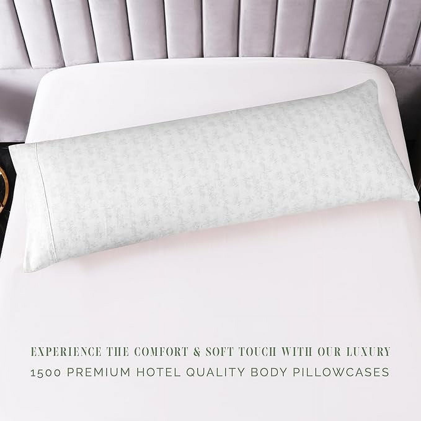 Elegant Comfort Sea Waves Print Body Pillowcase, 1500 Series Hotel Quality Microfiber, Soft and Smooth with Hidden Zipper Closure,Body Pillowcase, Wave Beige