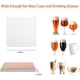 thumbnail image 2 of Posavasos en blanco para sublimación para bebidas, con forro de corcho, 6 piezas Afortunado Sencillez, 2 of 5