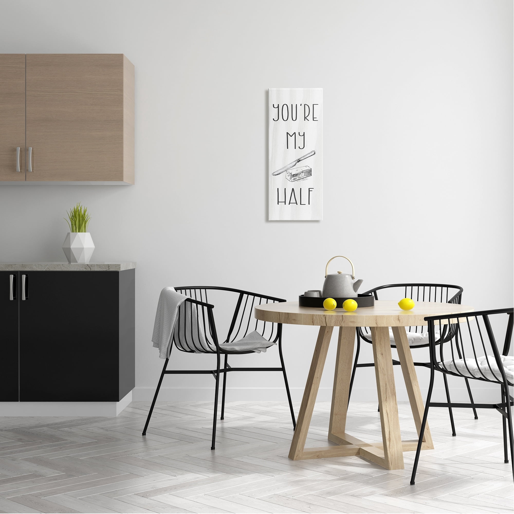 Stupell Industries My Butter Half Punny Romantic Kitchen Typography Graphic Art Gallery Wrapped Canvas Print Wall Art, Design by Daphne Polselli