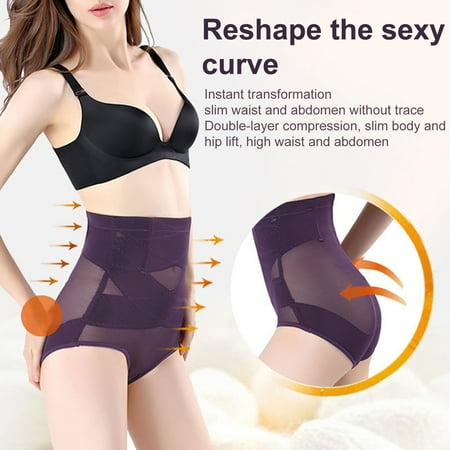 

YMH Cross Bandage High Elasticity Women Underpants Butt Lifter High Waist Shapewear Control Slimming Underwear for Daily Wear