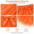 thumbnail image 2 of Petitebelle Single Color Girl Tulle Tutu 1-10y (Orange, 5-10 Years), 2 of 5
