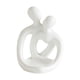 thumbnail image 1 of Estatuilla de pareja abstracta, portavelas, adorno de mesa, versátil, hecho a mano, para escritorio, decoración LF, regalo de aniversario Blanco, 1 of 9