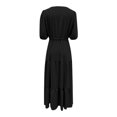 thumbnail image 5 of Vestido informal holgado de color liso para mujer: sin mangas, versátil para todas las estaciones, lavable a máquina, tallas S-XL, 109-124 cm de contorno de pecho, 5 of 5
