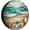 Beach Waves Seashells, variant on Baby Turtle Sea Spare Tire Cover Wheel Protectors for Rv Camper Travel Trailer SUV Truck