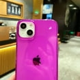 thumbnail image 4 of Compatible with iPhone 14 and iPhone 13 Phone Case Clear Neon Silicone Protective, Cute Flexible Slim TPU Shockproof Bumper Cover for Women and Girls (Purple), 4 of 14