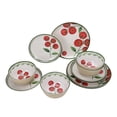 thumbnail image 4 of Better Homes & Gardens 12-Piece Bamboo Melamine Tomato Design Dinnerware Set, 4 of 11