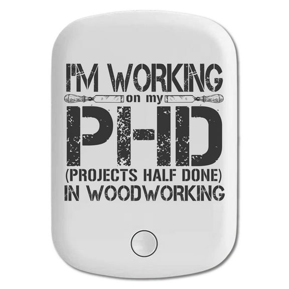 DistinctInk Magnetic Battery Pack, 10000 mAh Wireless Portable Charger with USB-C Cable, Compatible with MagSafe iPhone 14 / 13 / 12 Series - Working on PHD Projects Half Done Woodworking