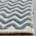 thumbnail image 3 of Safavieh Cotton Kilim 4' X 6' Handmade Cotton Rug in Blue and Ivory, 3 of 4