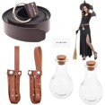 thumbnail image 3 of czcpp-Cosplay Potion Bottle Sets (Belt + 2X Brown Holders/Small Potion Bottles), 3 of 4