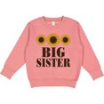 thumbnail image 2 of Inktastic Big Sister Announcement Sunflowers Toddler Sweatshirt, 2 of 4