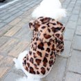 thumbnail image 3 of Pink Fleece Warm Dog Clothes for Dogs Pet Sweater Winter Leopard Print French Bulldog Soft Coat Small Dog Clothes Fur Hoodies ShopWise Round, 3 of 8