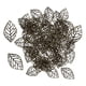 thumbnail image 4 of 100 adornos de hojas huecas para colgantes, 34 x 20 mm, para collares DIY Bronce, 4 of 6