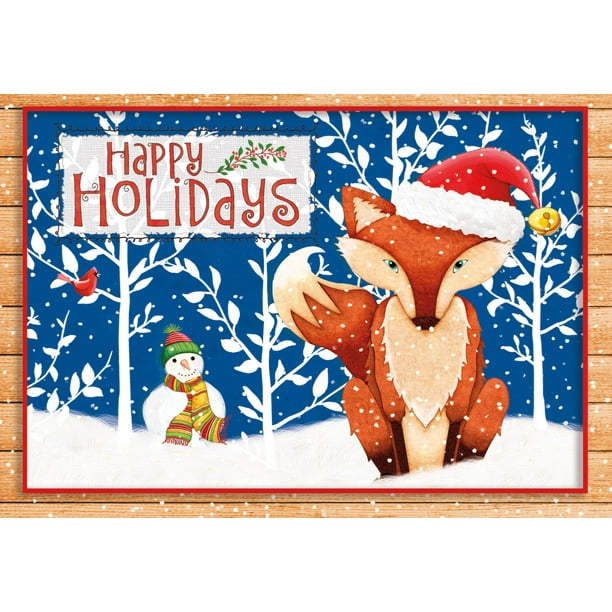 LANG HOLIDAY FOX PETITE CHRISTMAS CARDS