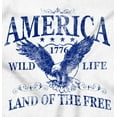 thumbnail image 2 of USA Land of the Free Patriotic Eagle Sweatshirt for Men or Women Brisco Brands S, 2 of 6
