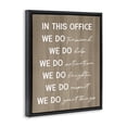 thumbnail image 3 of Stupell Industries Rustic Lodge In This Office Motivational Black Floating Frame Canvas Art, 17 x 21, by Lil' Rue, 3 of 8