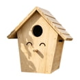 thumbnail image 3 of de pájaros de madera, nido versátil de estilo rústico, decoración para comederos, adorno para pájaros, nido para balcón, pinzón, , jardín,, 3 of 8
