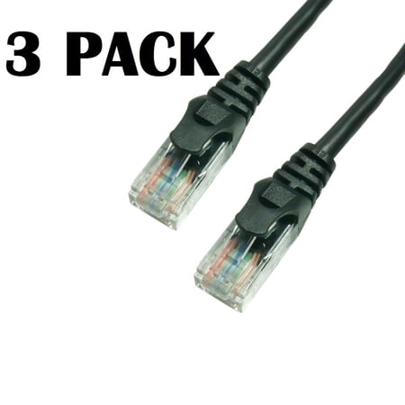 Grandmax Cat6 25ft 3 Pack UTP Patch Cable 550MHZ Snagless Black price history on PriceWatchPro