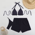 thumbnail image 5 of Spaghetti Strap Bathing Suit One Piece Swimsuit Women Cutout Cute Bathing Suits for Women 2 Piece Bathing Suits for Teens two piece swimsuit for women, 5 of 6