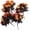 Black Orange, variant on 4PCS Fall Decor Maple Leaves Stems Artificial Leaves Silk Maple Leaves Fall Bouquet for Autumn Indoor Outdoor Home Kitchen Fall Floral Arrangements Thanksgiving Decorations Decor Outside Indoor Decor