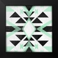 thumbnail image 2 of Vess, June Erica 15x15 Black Modern Framed Museum Art Print Titled - Modern Aztec Motif I, 2 of 5