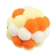 thumbnail image 2 of Bolas de Juguete para Gatos jinwen Juguetes Interactivos Suaves Naranja Amarillo Jinwen Bolas de canto de gato, 2 of 8