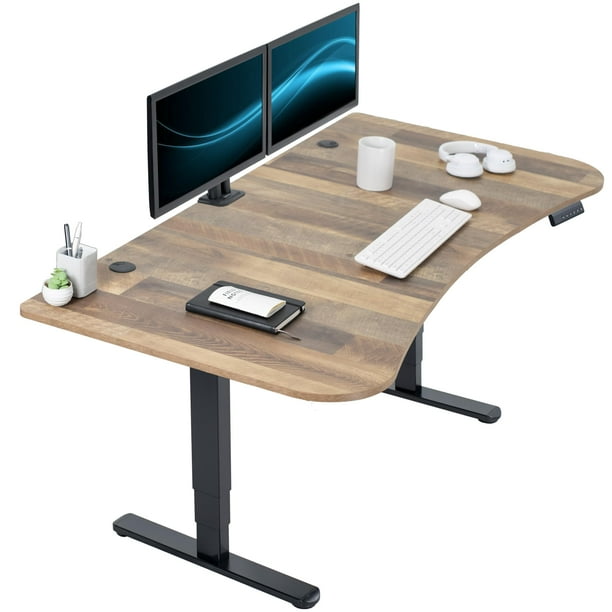 Escritorio de pie VIVO DESK-KIT-2B1P eléctrico con doble motor 160x80c