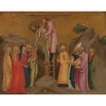 thumbnail image 2 of Stefano Di Vanni 14x12 Gold Ornate Wood Frame and Double Matted Museum Art Print Titled - Descent from the Cross (14th Century), 2 of 4
