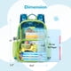 thumbnail image 5 of Mochila mommore Transparente para Niños Escolar 15 Pulgadas Dinosaurio, 5 of 6