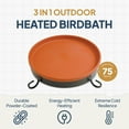 thumbnail image 2 of Farm Innovators All-Season 3-In-1 75 Watt Outdoor Heated Birdbath (4 Pack), 2 of 10