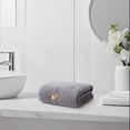 thumbnail image 2 of Home Water Absorbing Fleece Towel - Embroidered, Soft, Lint-Free, Quick Drying for Bathroom and Kitchen Use,Gray, 2 of 5