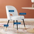 thumbnail image 5 of Ergode Rouse Performance Velvet Dining Side Chairs - Set of 2 - White, 5 of 5